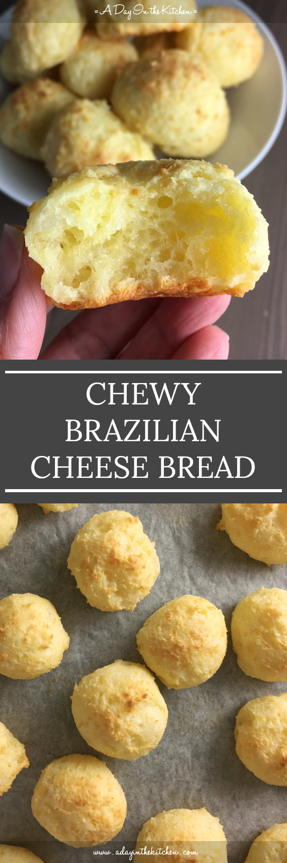 Chewy Brazilian Cheese Bread | A DAY IN THE KITCHEN