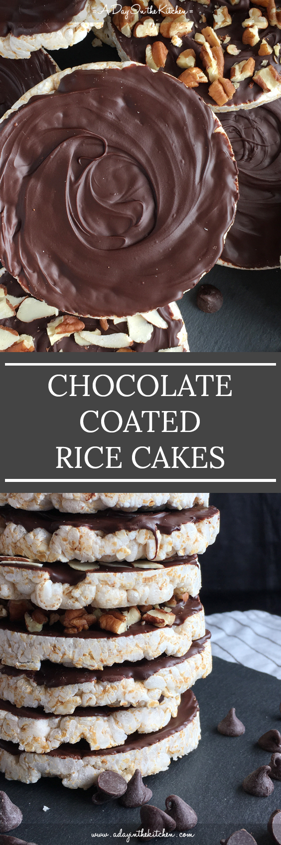 Chocolate Coated Rice Cakes | A Day in the Kitchen